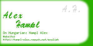 alex hampl business card